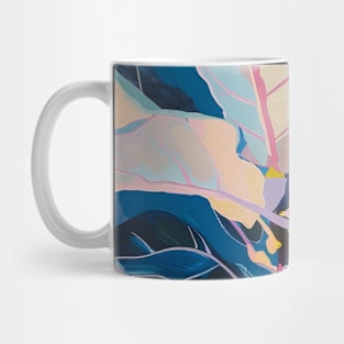 Pink Fiddle Leaf Tree Boho Nature Mug